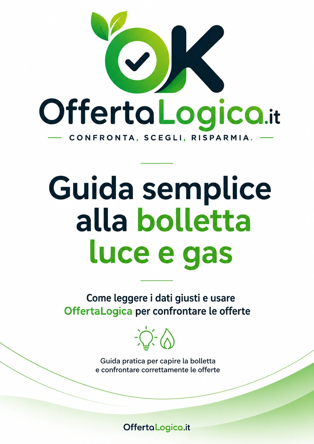 Copertina della guida OffertaLogica alla bolletta luce e gas